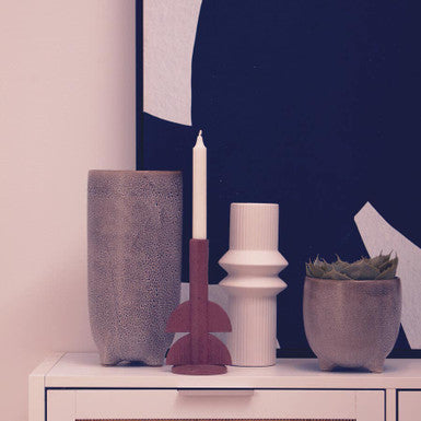 Fabia White Ceramic Vase