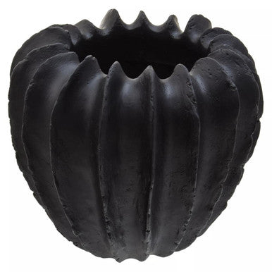 Broc Black Textured Vase