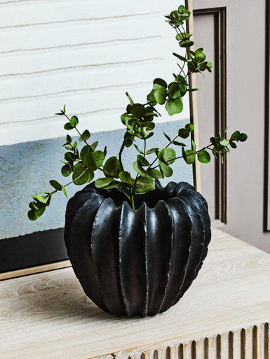 Black Textured Vase | Broc
