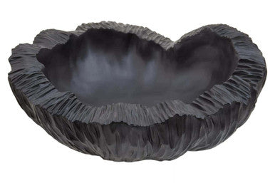 Curved Textured Black Bowl | Broc