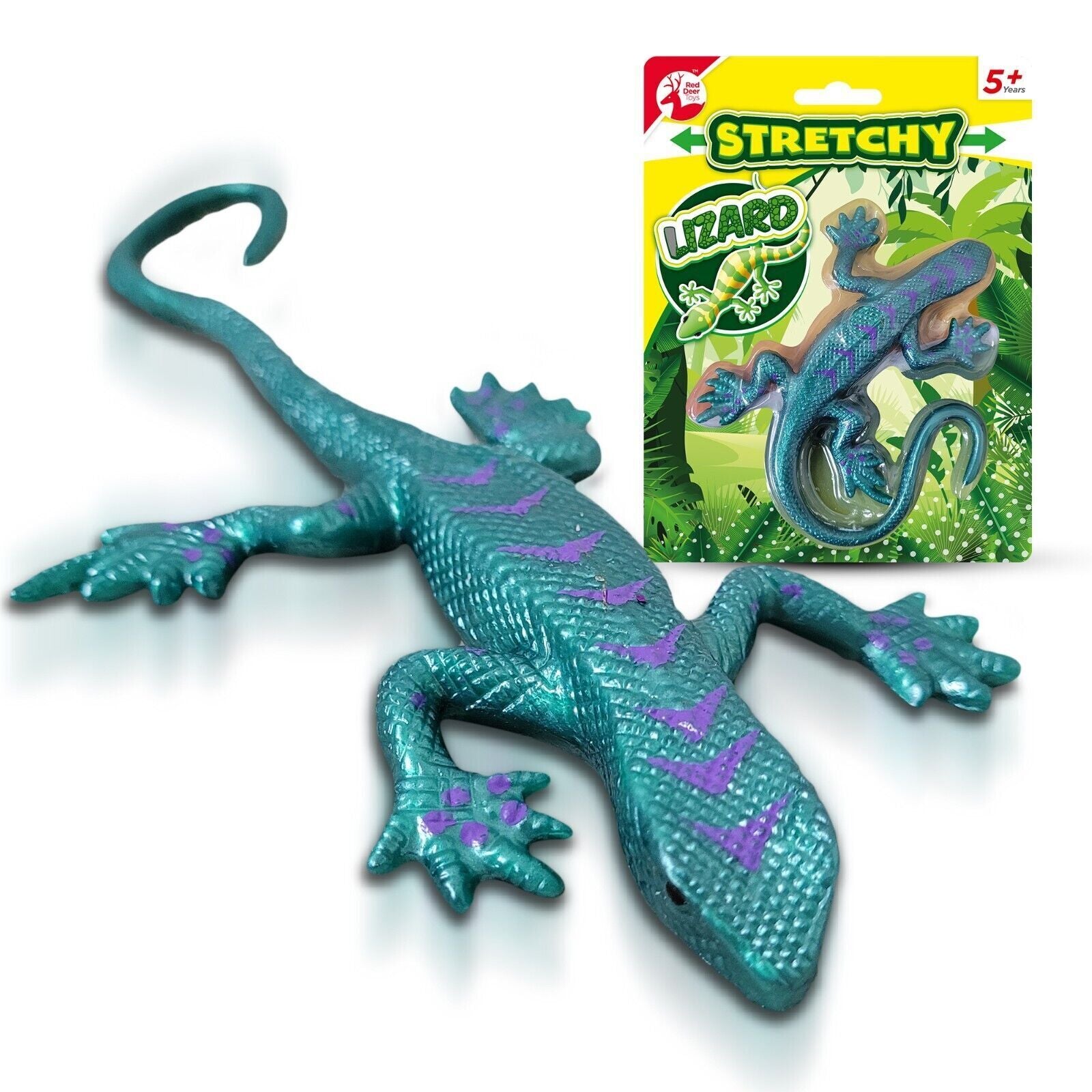 XL 29Cm Stretchy Lizard Toy Animals Scaly Reptiles | Kids Party Bag Fillers Loot