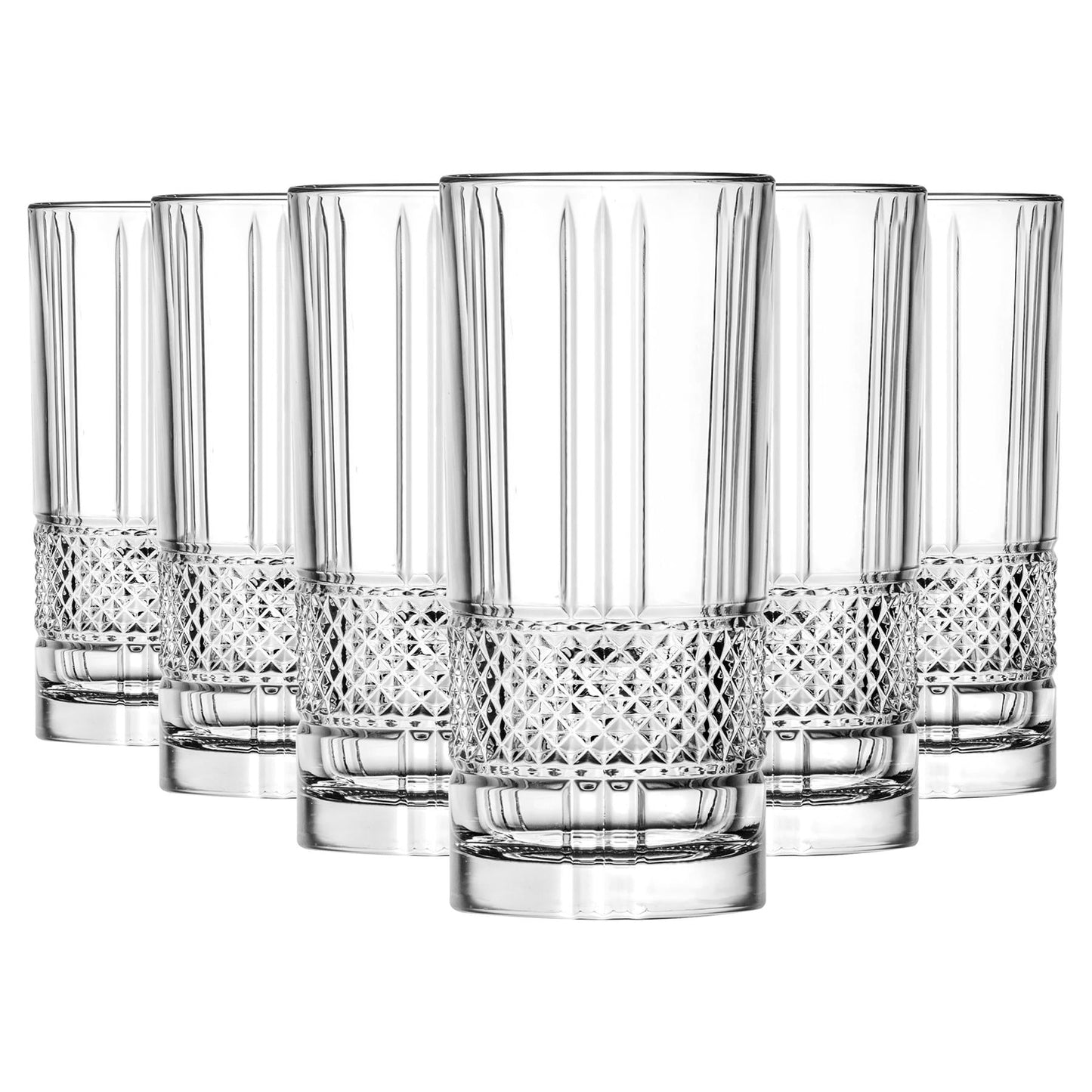 370ml Crystal Highball Glasses - Pack of 6
