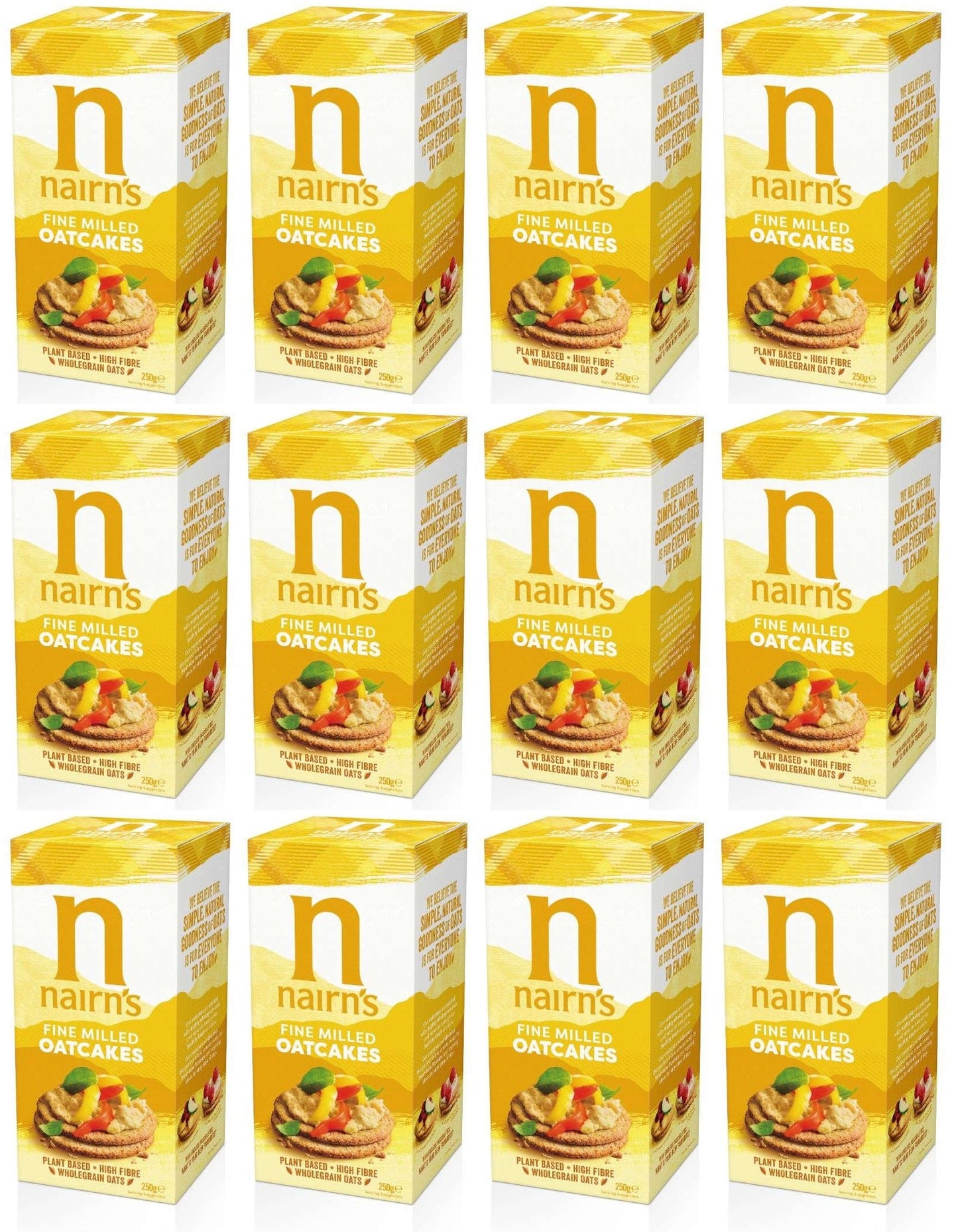 12 x Nairn's Fine Milled Oatcakes - 218g