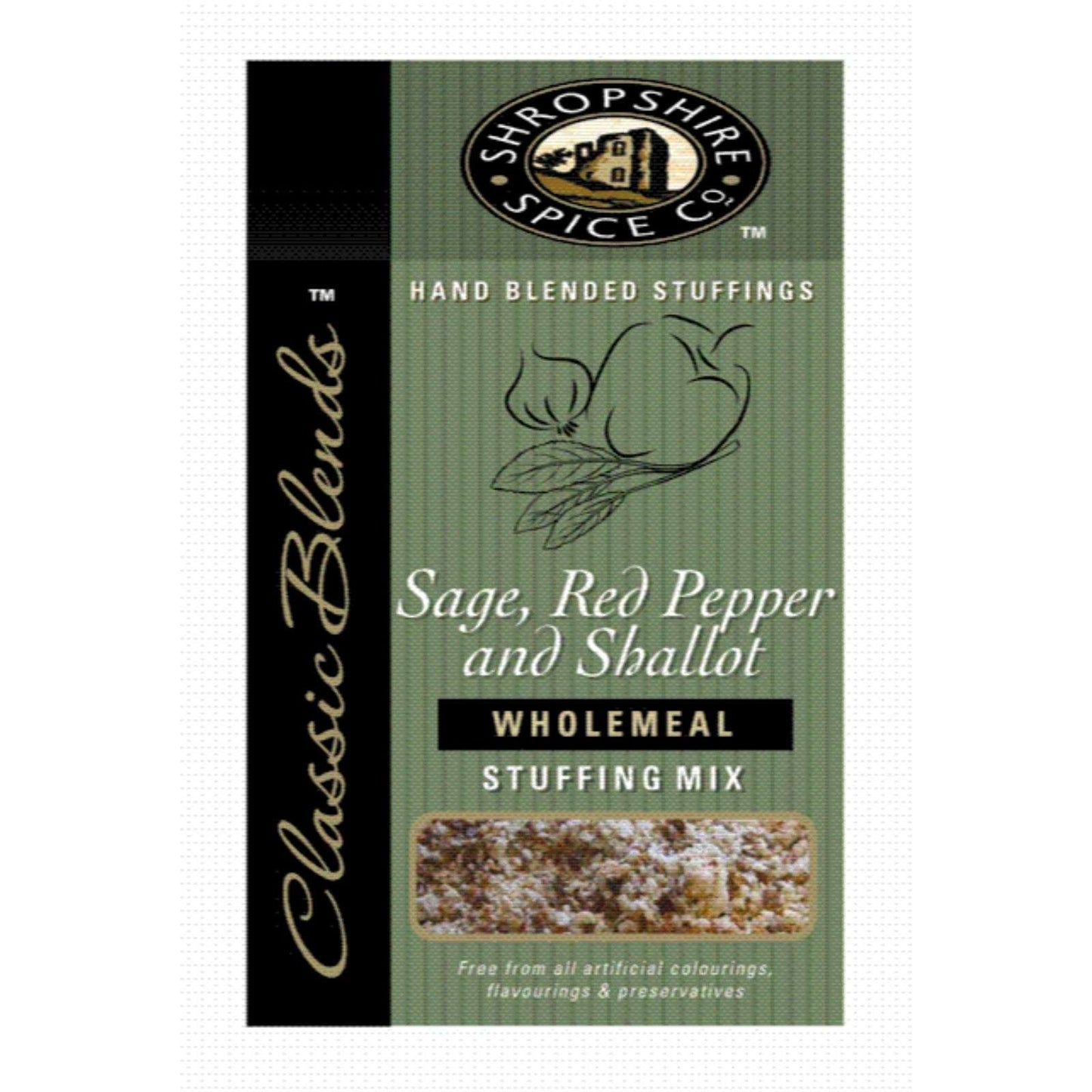 6 x Shropshire Spice Sage, Red Pepper, Shallot Stuffing - 150g