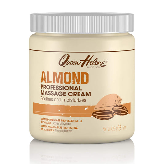 QUEEN HELENE Almond Scented Massage Cream for Scalp Nourishment & Hair Styling Definition 15 Oz