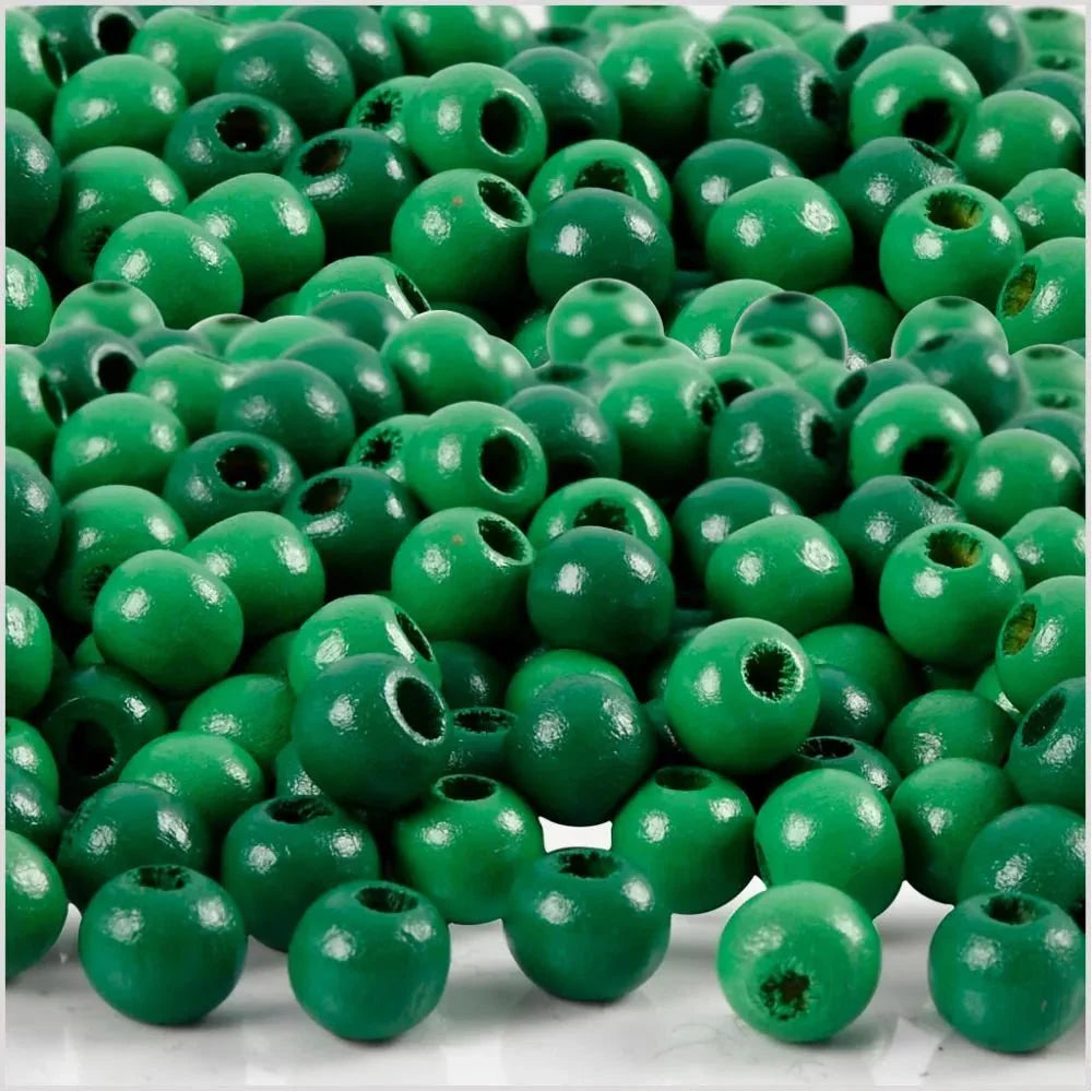 150 x Wooden Beads Assorted Colours Round Jewellery Making Supplies Crafts 5mm