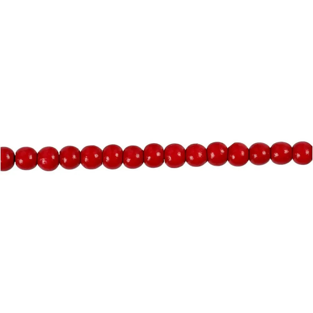 150 x Wooden Beads Assorted Colours Round Jewellery Making Supplies Crafts 5mm