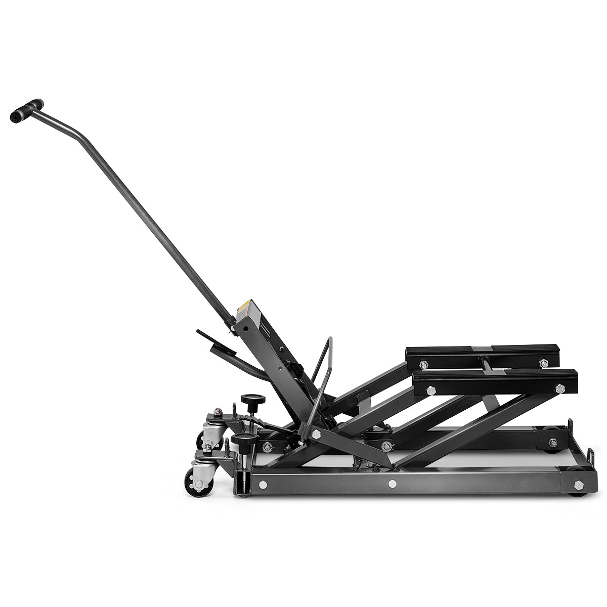 1500 LBS Hydraulic Motorcycle ATV Jack Lift Hoist Jacks Repair Bike Auto Hoists-Black