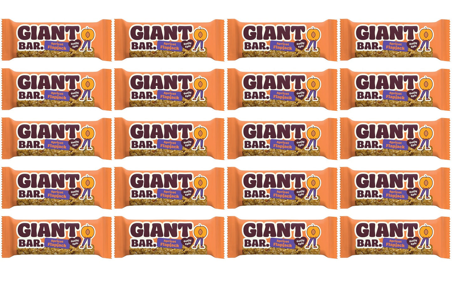 20 x Giant Bar Apricot - 90g