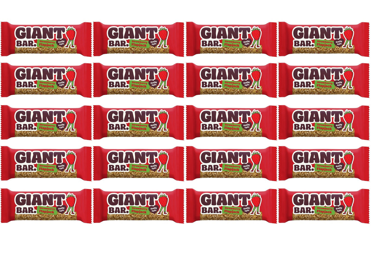 20 x Giant Bar Strawberry - 90g