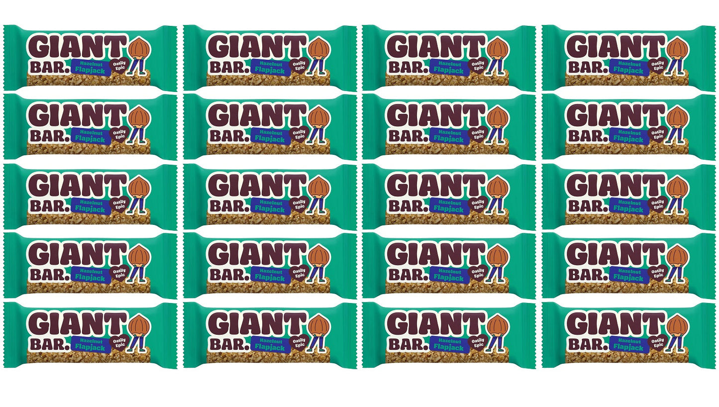 20 x Giant Bar Hazelnut - 90g
