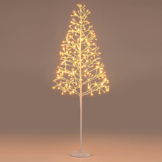1.5/1.8m Lighted Birch Tree Twig Tree with 240 Warm White LED Lights-1.5 M