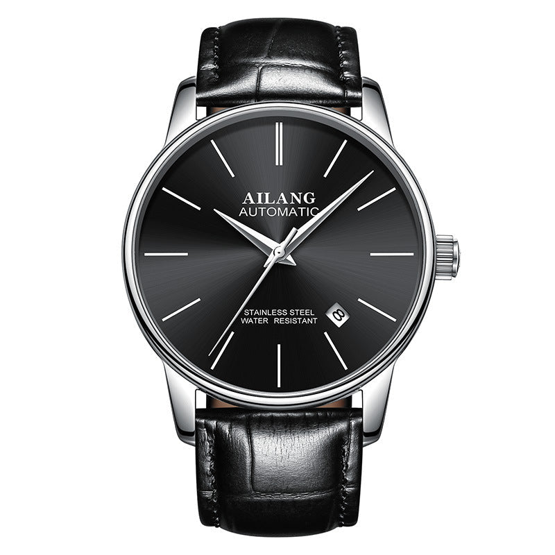 Men's Automatic Mechanical Watch - Rose Gold Black Premium Wrist Watch
