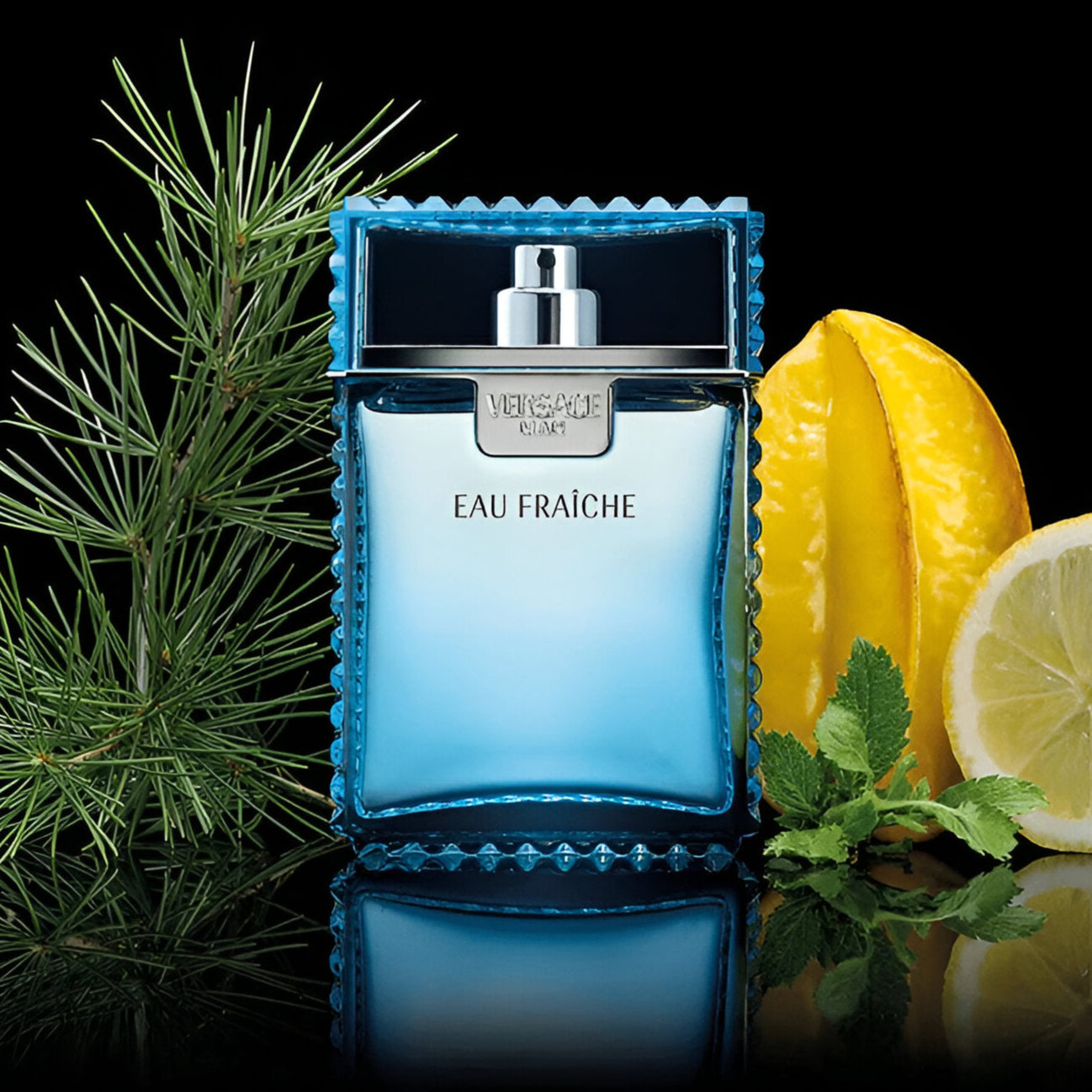 Versace Man Eau Fraiche Gift Set 100ml EDT + 5ml EDT + 150ml Shower Gel