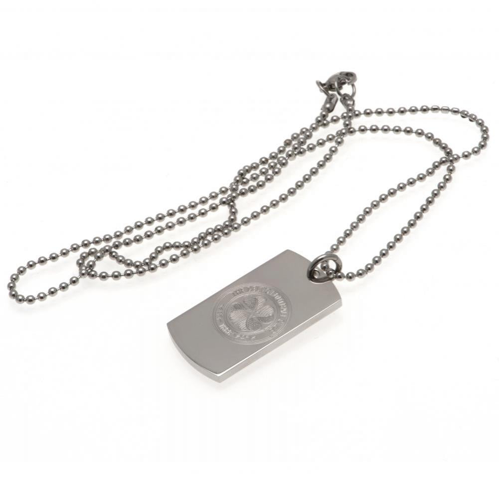 Celtic FC Engraved Stainless Steel Dog Tag & Chain