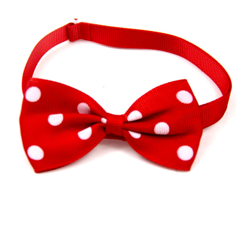 Pet Supplies Accessories Polka Dot Bow Tie