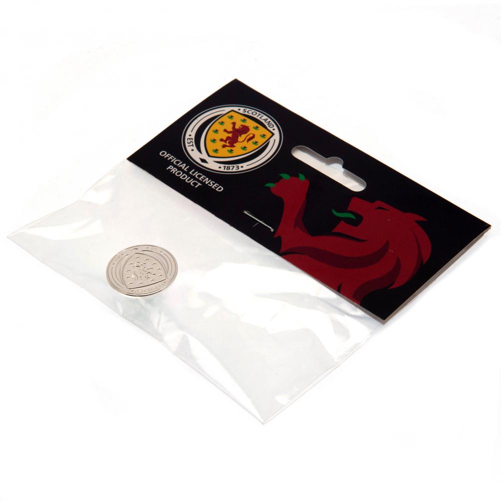 Scottish FA Badge SP - Silver Plated Crest Pin