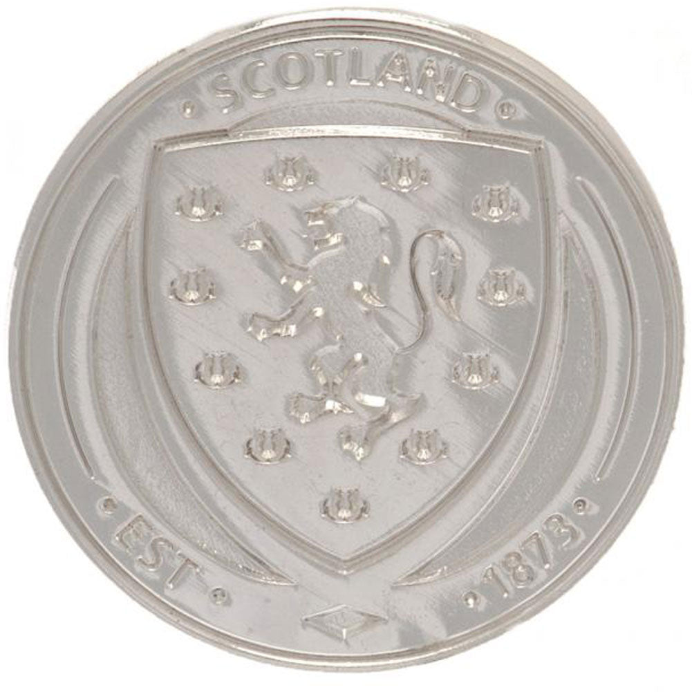 Scottish FA Badge SP - Silver Plated Crest Pin
