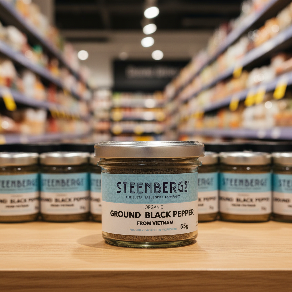Steenbergs Organic Ground Black Pepper - 55g
