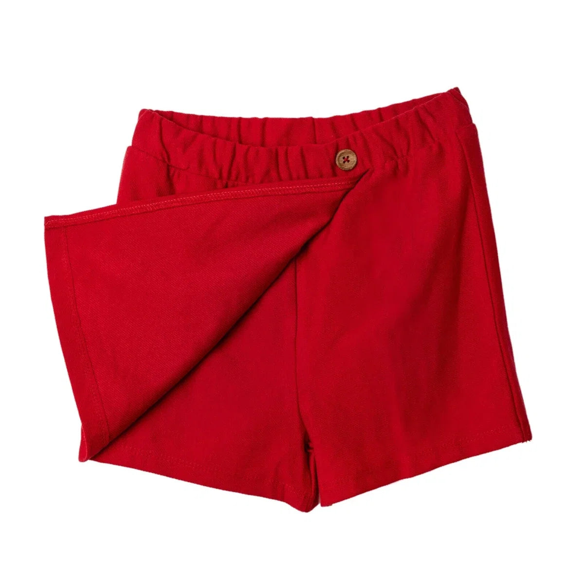 HelloBaby Girls Shorts with Buttons  Short Leg - Red