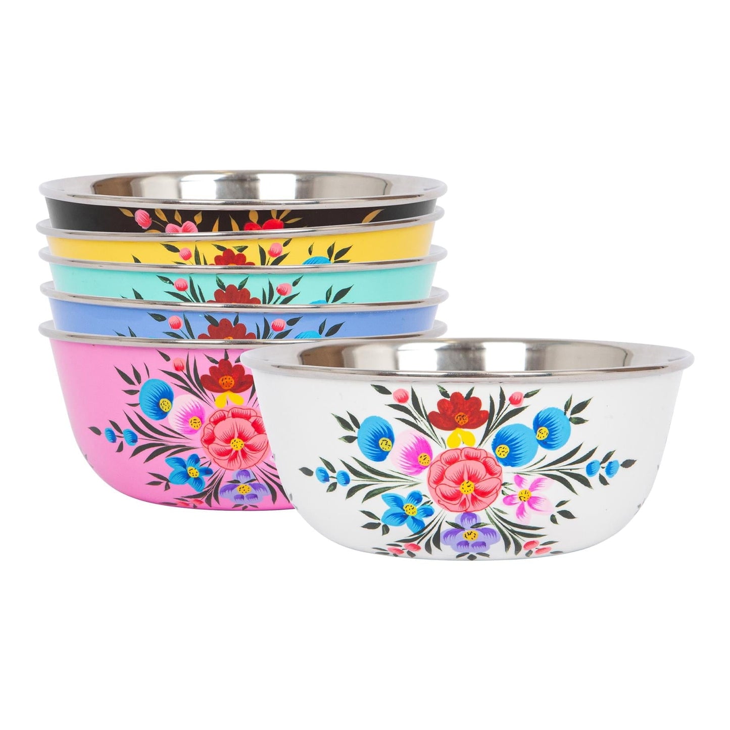 Pansy 14.5cm Hand-Painted Picnic Snack Bowl