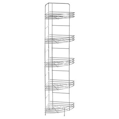 5 Tier Chrome Corner Storage Rack | Dara