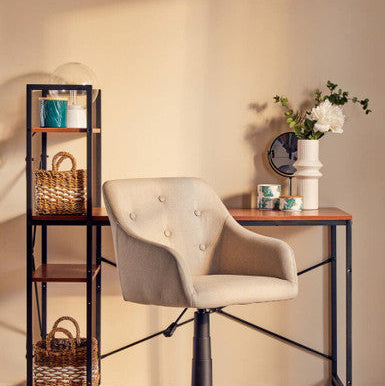 Cassini Black Plastic Swivel Table Mirror