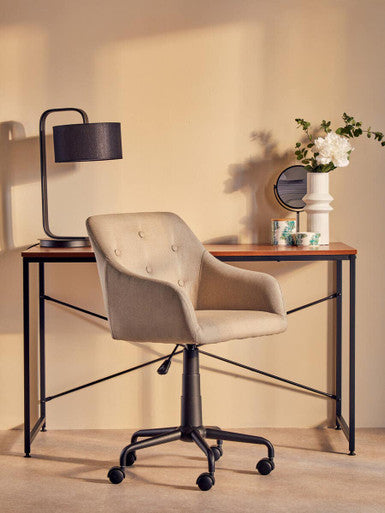 Cassini Black Plastic Swivel Table Mirror