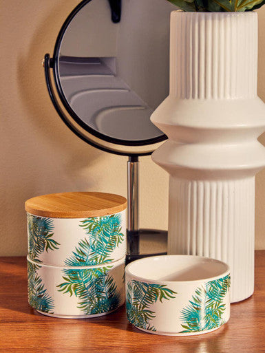 Cassini Black Plastic Swivel Table Mirror