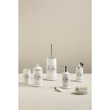 Le Bain White Ceramic Soap Dish