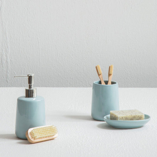 Moon Pale Blue 3Pc Bathroom Set