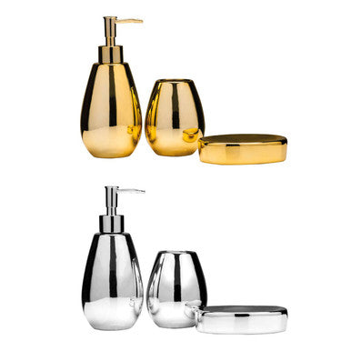 Dolomite Gold 3 Piece Bathroom Set | Magpie