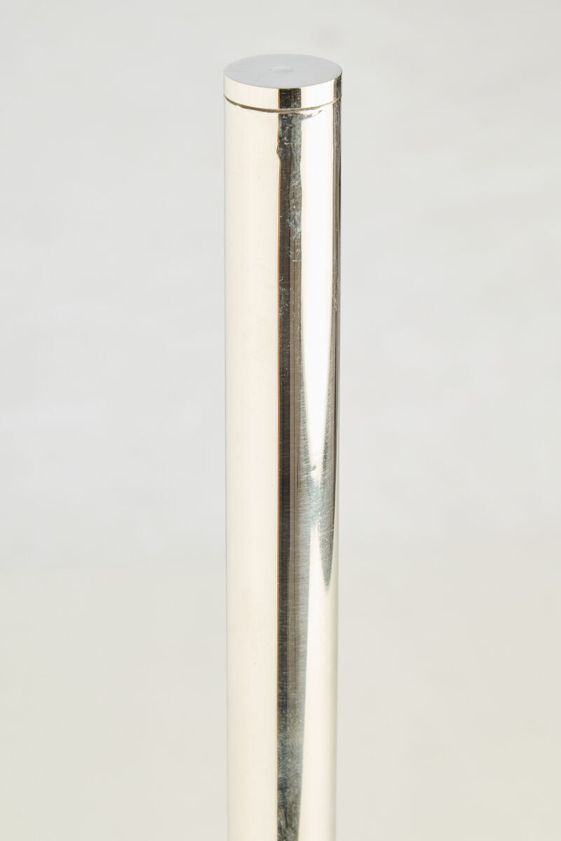 Abaska Off White Marble Toilet Brush with Stainless Steel Handle