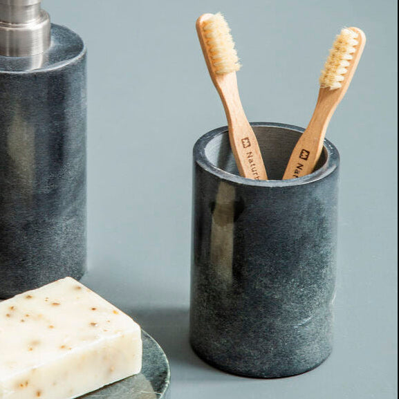 Kamal Dark Grey Marble Effect Tumbler