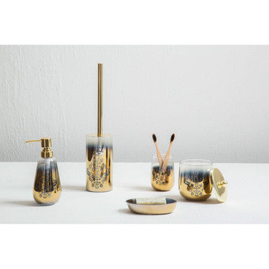 Elissa Gold Ombre Cotton Jar