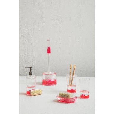 Acrylic Red Floating Hearts Soap Dish