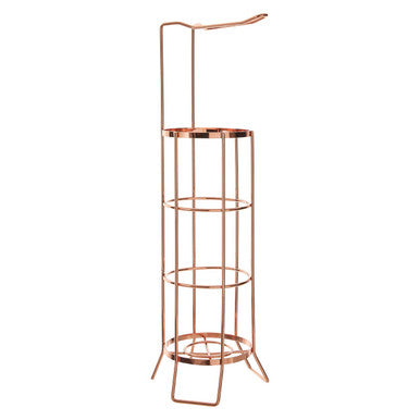 Linnea Rose Gold Toilet Roll Holder