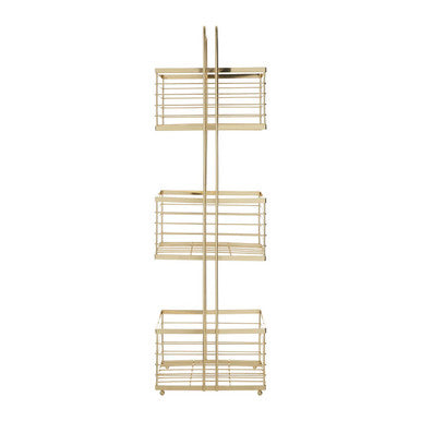 Dara Gold Rectangular Storage Caddy