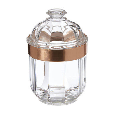 Small Rose Gold Acrylic Storage Jar | Guan