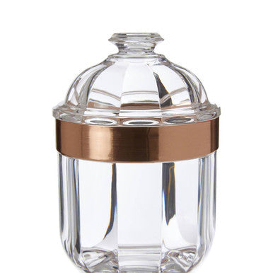 Small Rose Gold Acrylic Storage Jar | Guan