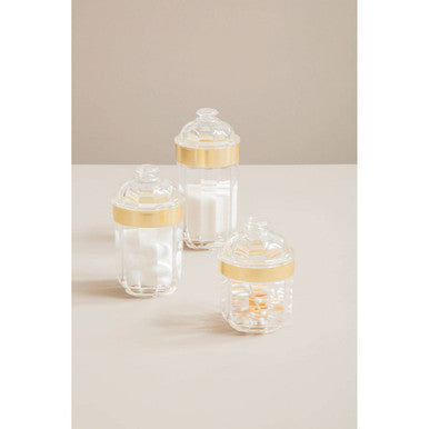 Guan Large Light Gold Acrylic Storage Jar