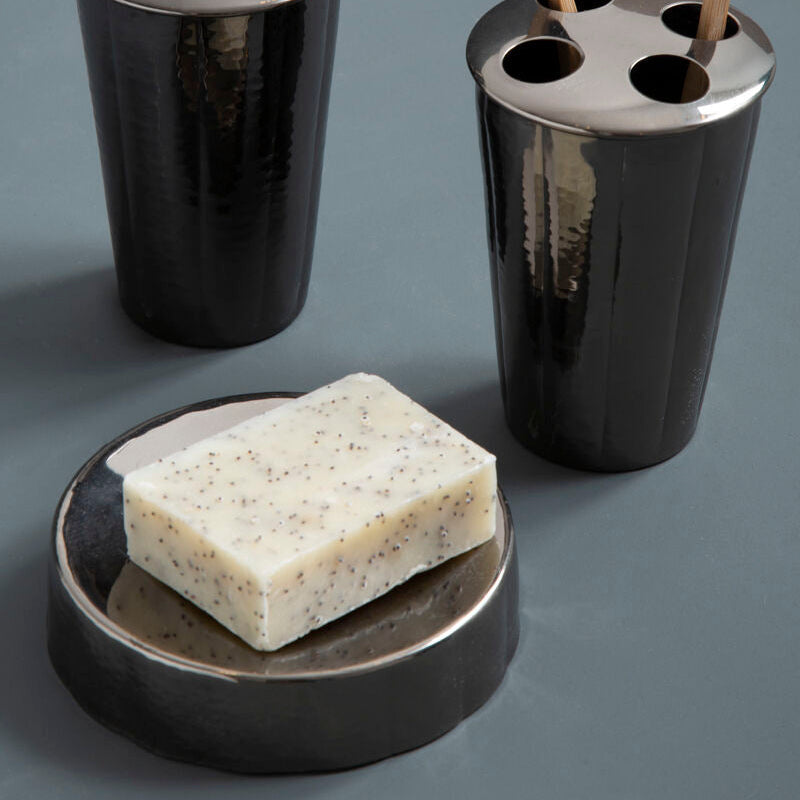 Vaco Hammered Black Nickel Finish Soap Dish
