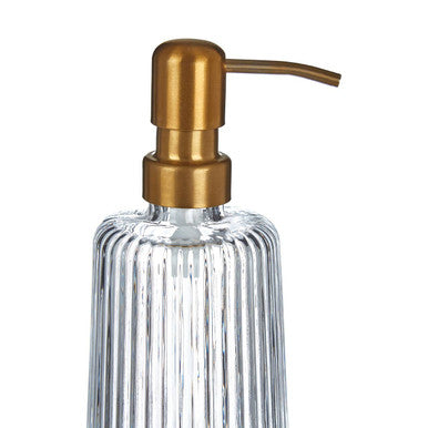 Ticino Brittany Clear Glass Lotion Dispenser