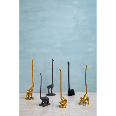 Fauna Gold Finish Monkey Toilet Roll Holder