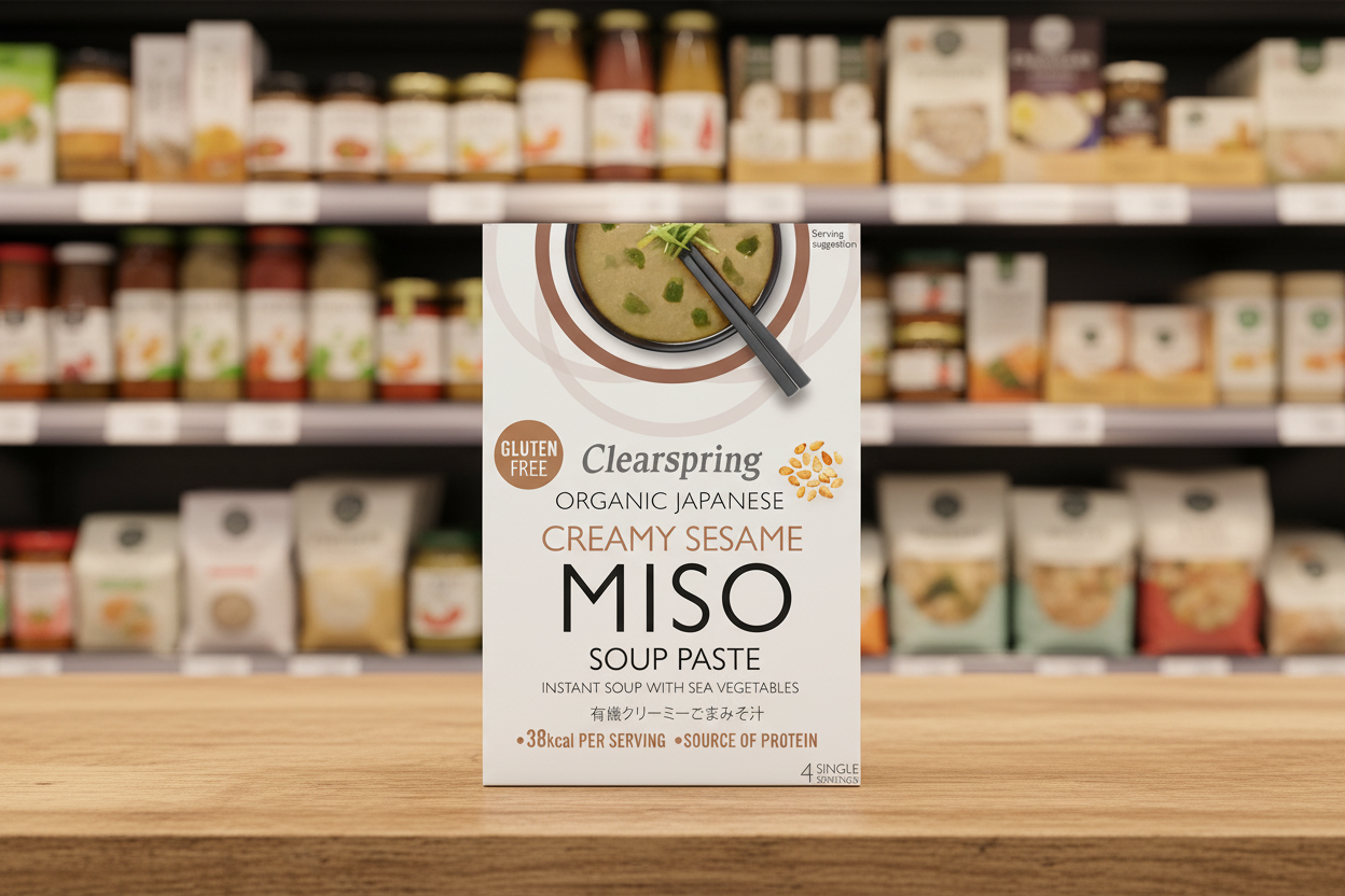 Clearspring Org Jap Sesame Miso Soup Paste Sea Veg - 4x15g