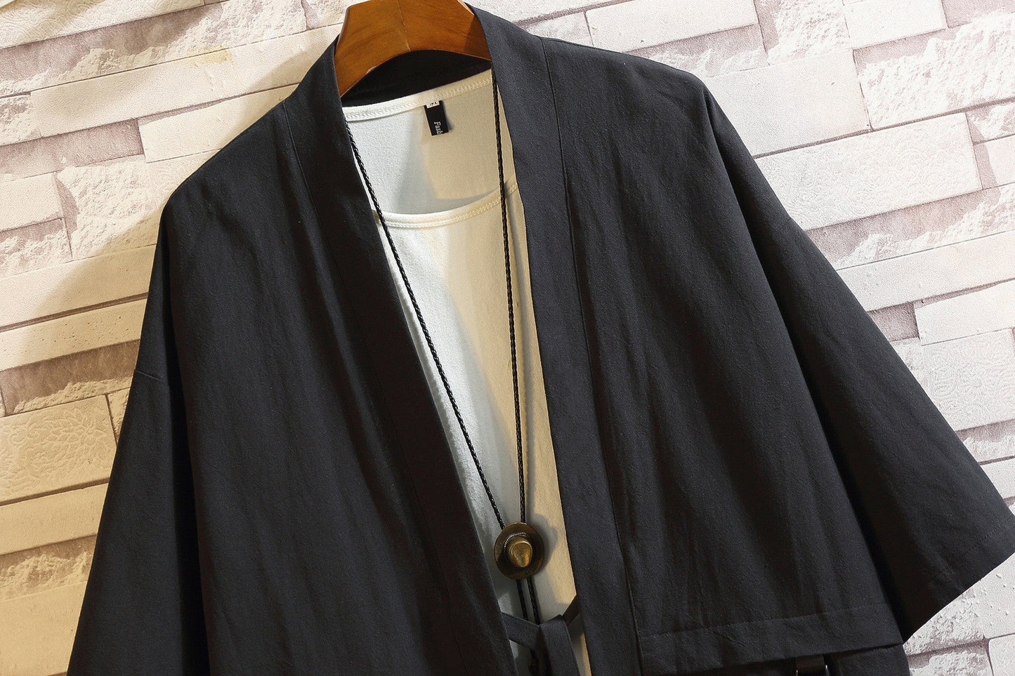 Men’s Chinese Style Loose Kimono Shirt