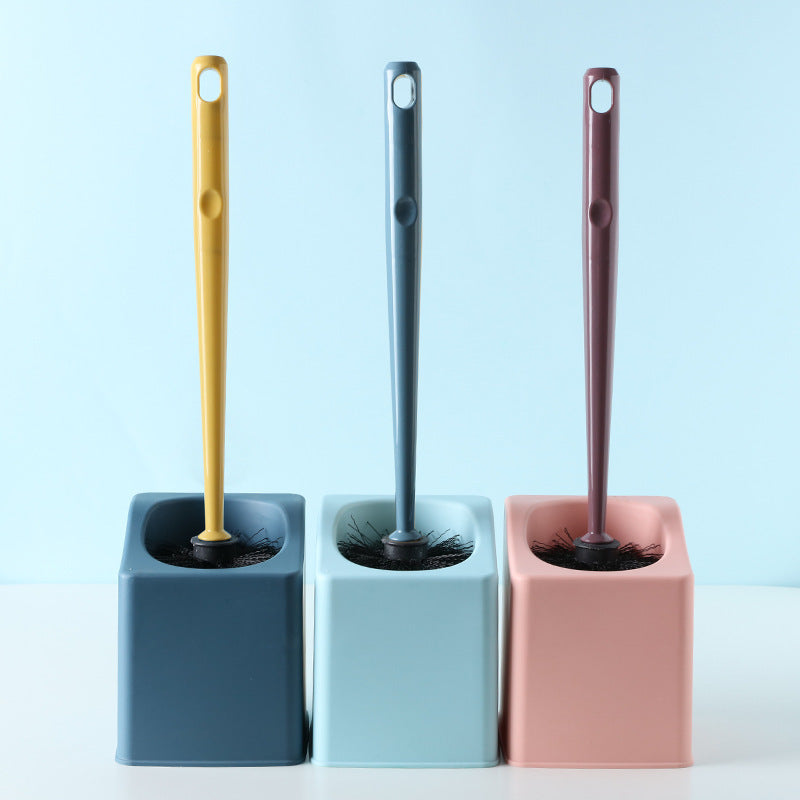 Punch-Free Wall-Mounted Storage Cleaning Brush, Long Handle And No Dead Ends Toilet Brush