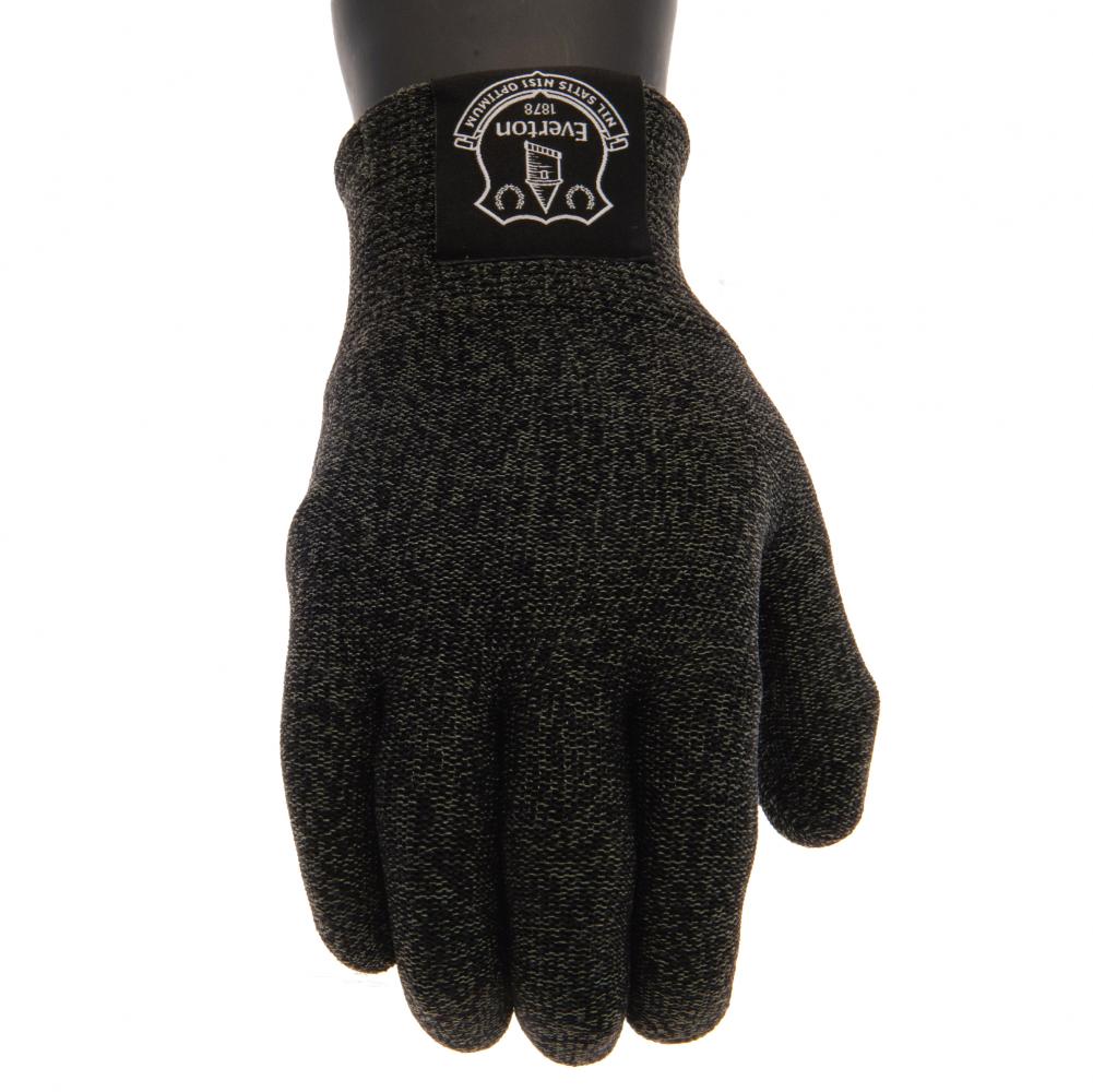 Everton FC Touchscreen Gloves Youths Black