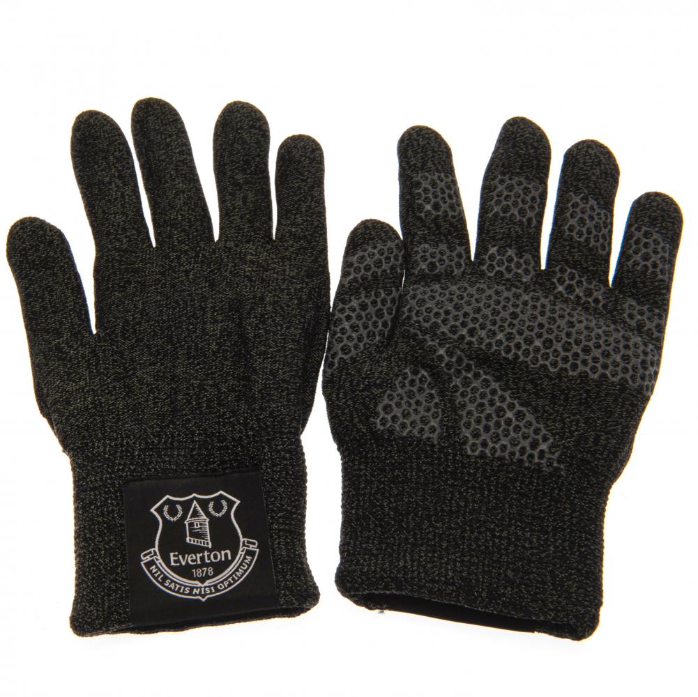 Everton FC Touchscreen Gloves Youths Black