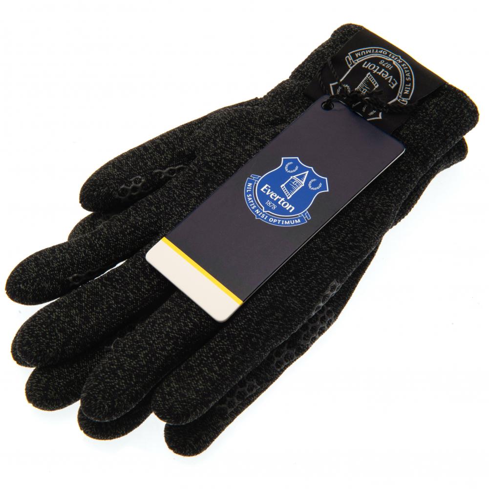 Everton FC Touchscreen Gloves Youths Black